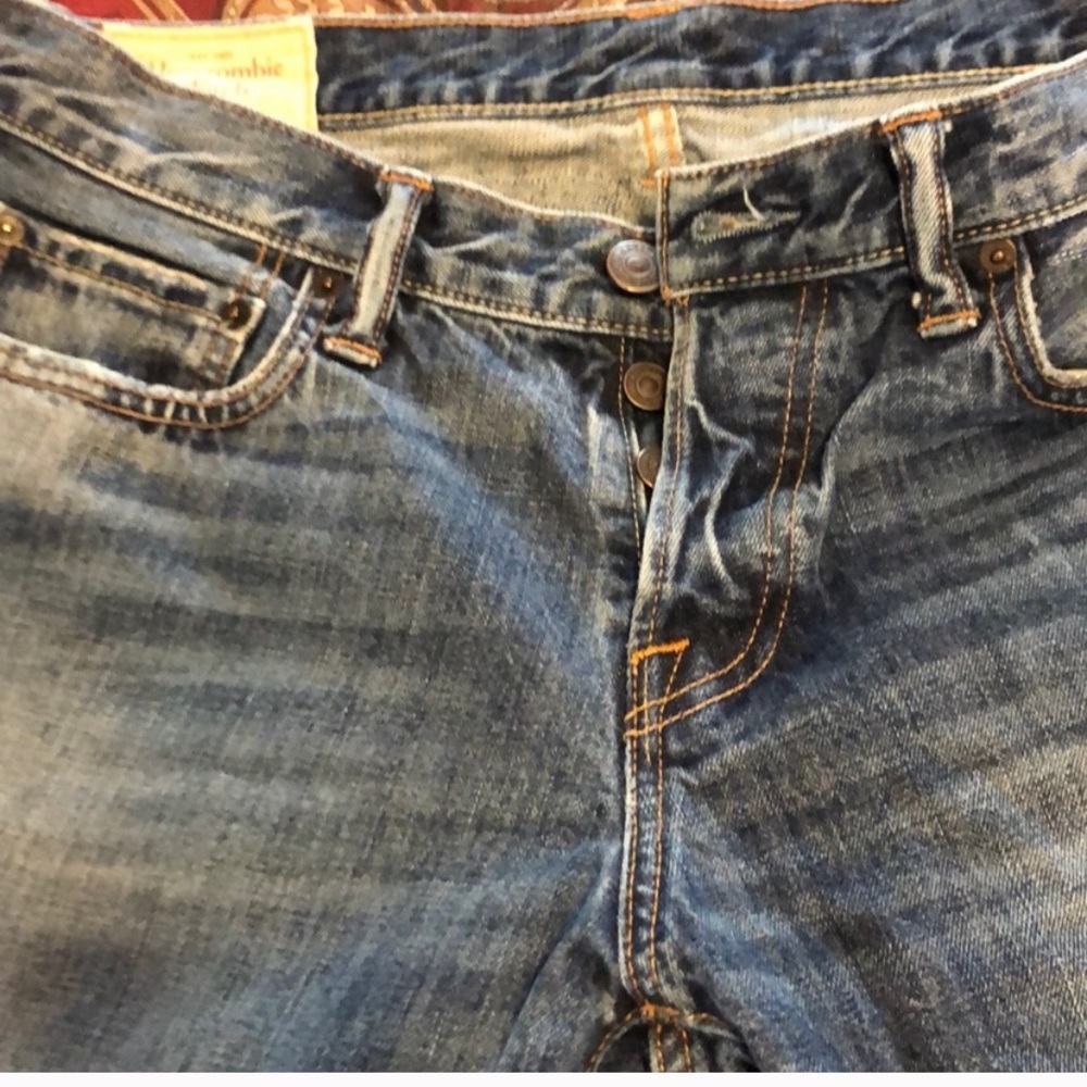 Men’s button fly blue jeans Abercrombie & Fitch NY